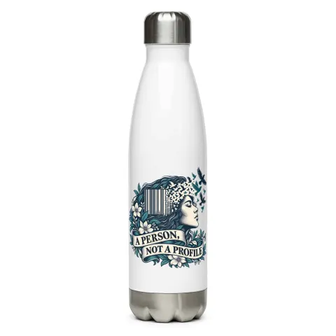 A person, not a profile water bottle