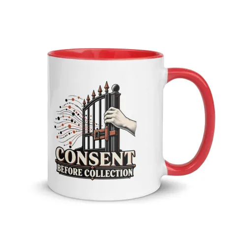 Consent before collection color mug
