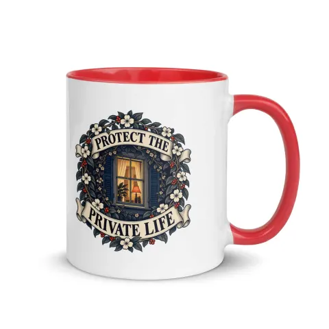 Protect the private life color mug