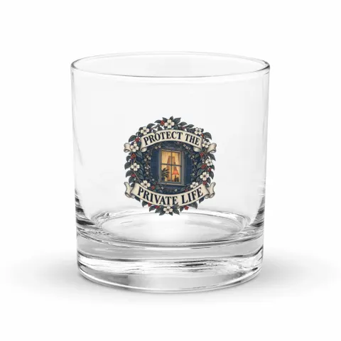 Protect the private life rocks glass