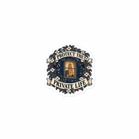 Protect the private life sticker