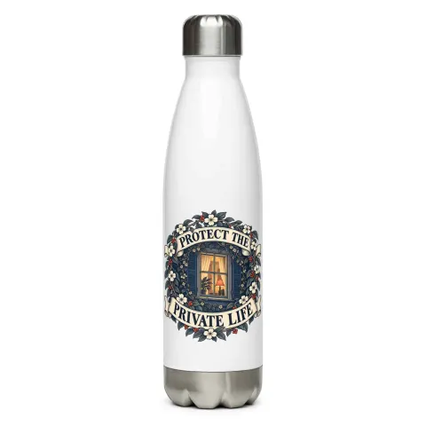 Protect the private life water bottle