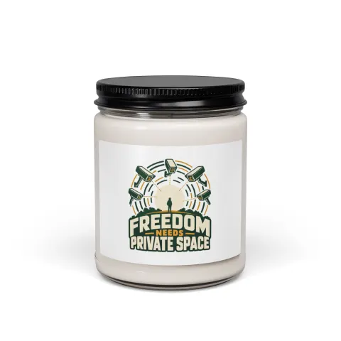 Freedom needs private space candle