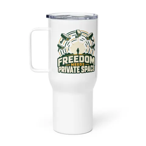 Freedom needs private space travel mug