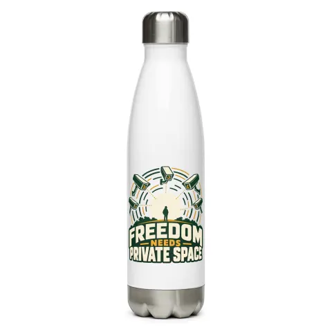 Freedom needs private space water bottle